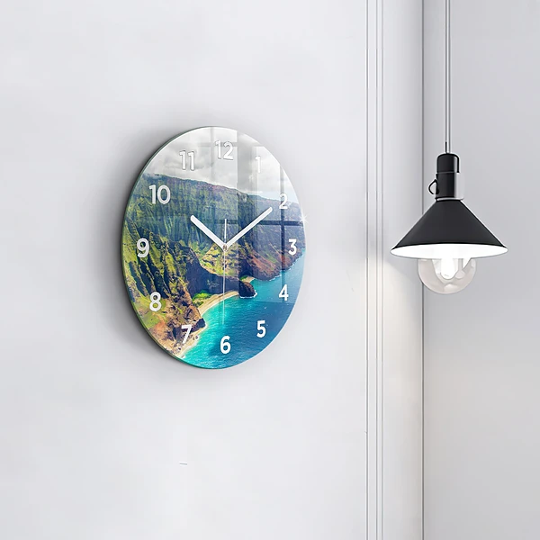 Wanduhr rund Hawaiianisches Meer