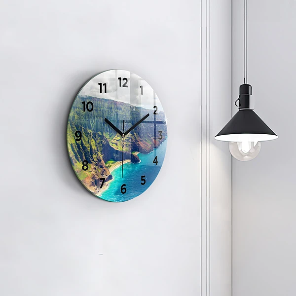Wanduhr rund Hawaiianisches Meer