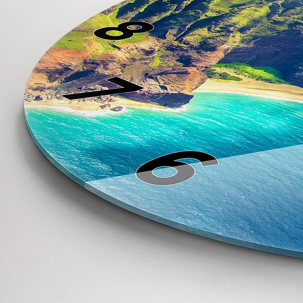 Wanduhr rund Hawaiianisches Meer