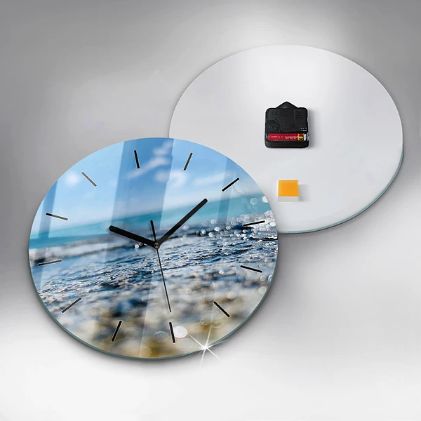 Wanduhr rund mit motiv Wasserfotografie
