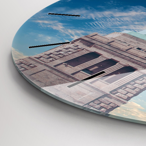 Wanduhr rund mit motiv Freiheitsstatue New York