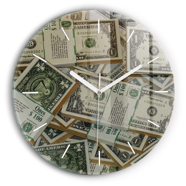 Wanduhr rund 1 US Dollar