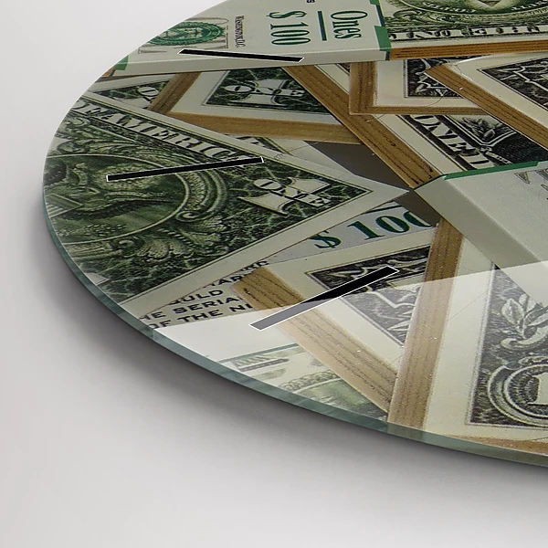 Wanduhr rund 1 US Dollar