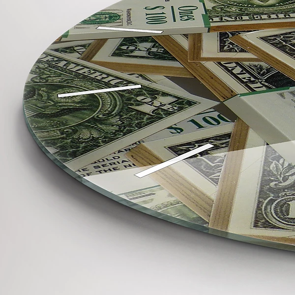 Wanduhr rund 1 US Dollar