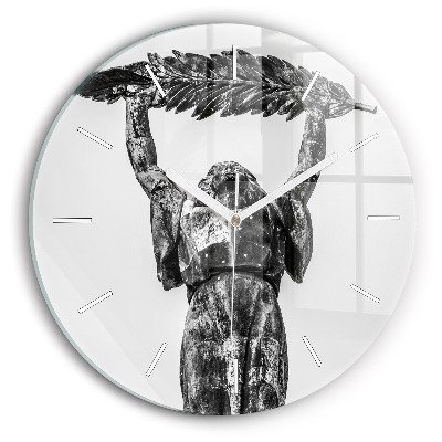 Wanduhr glas rund Freiheitsstatue in Budapest