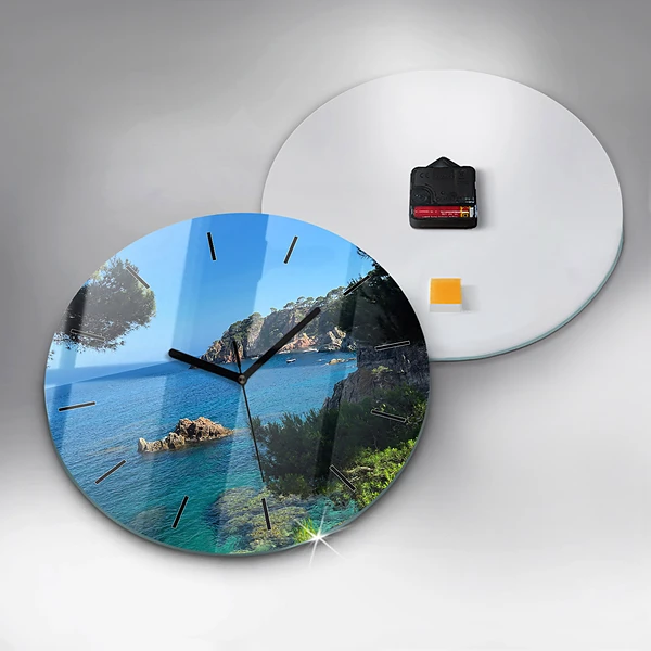 Wanduhr rund Costa Brava