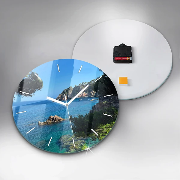 Wanduhr rund Costa Brava