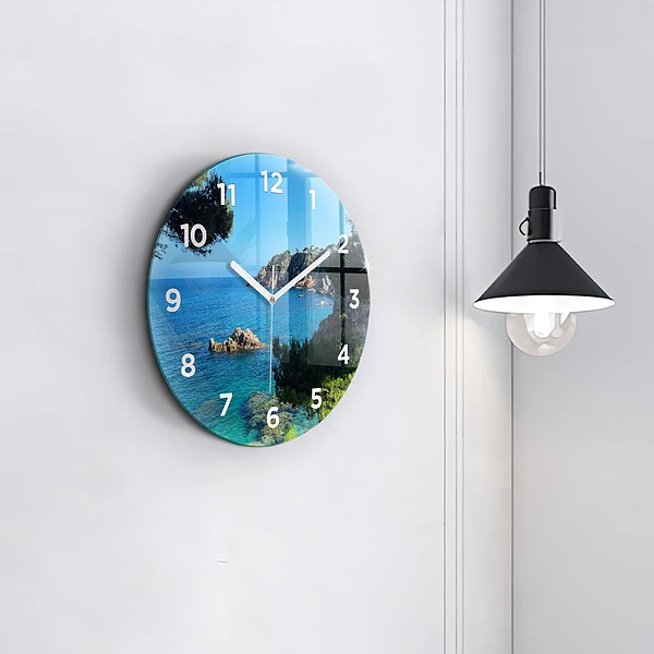 Wanduhr rund Costa Brava