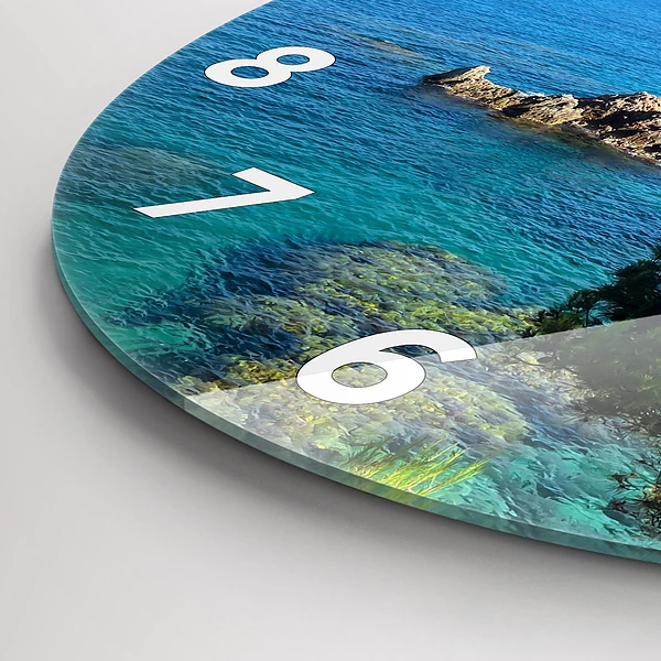 Wanduhr rund Costa Brava