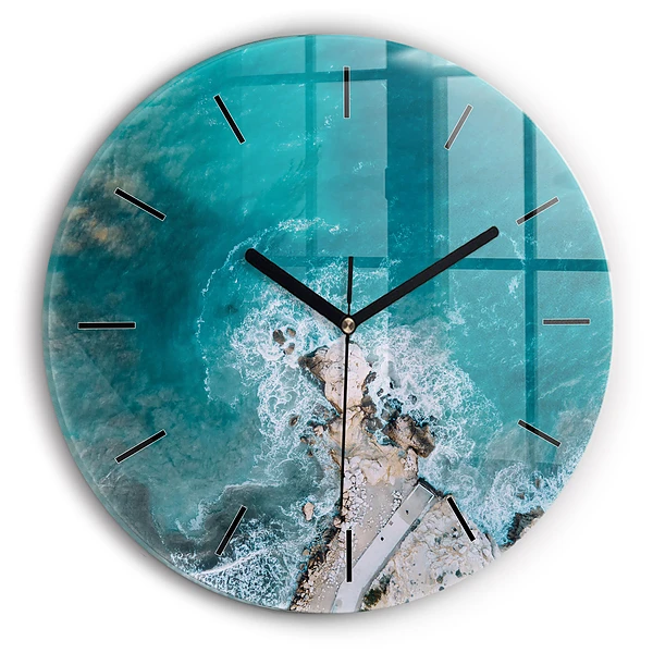 Wanduhr rund mit motiv Fjorde an der Costa Blanca