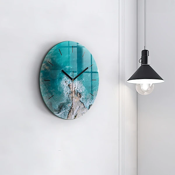 Wanduhr rund mit motiv Fjorde an der Costa Blanca