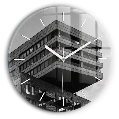 Wanduhr glas rund Architektur in Amsterdam