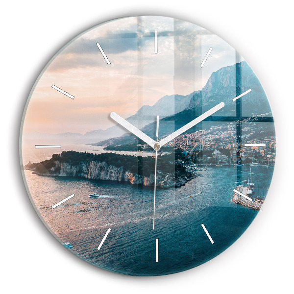 Wanduhr rund mit motiv Insel in Kroatien