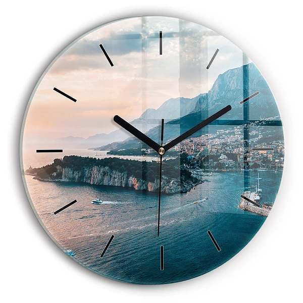 Wanduhr rund mit motiv Insel in Kroatien