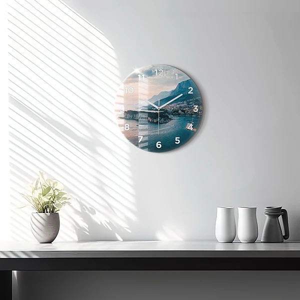 Wanduhr rund mit motiv Insel in Kroatien