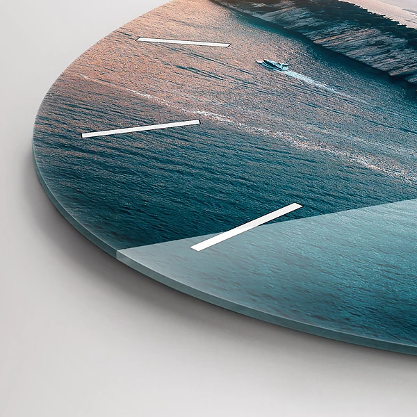 Wanduhr rund mit motiv Insel in Kroatien