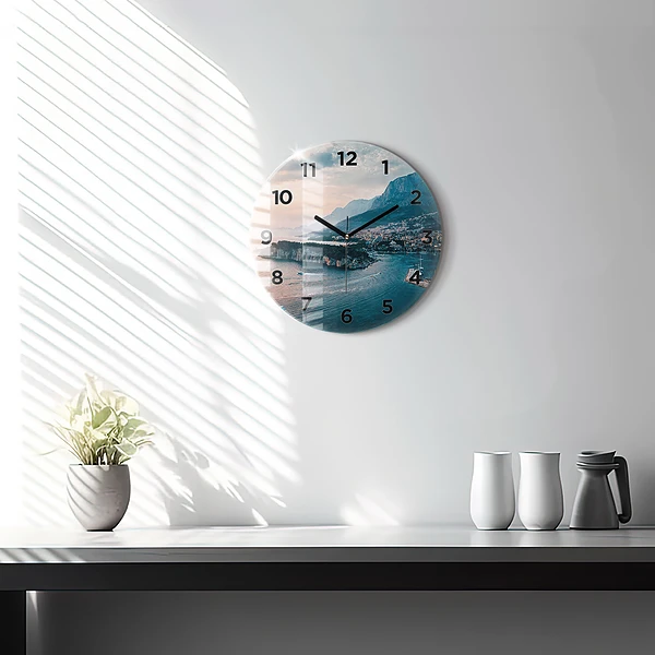 Wanduhr rund mit motiv Insel in Kroatien