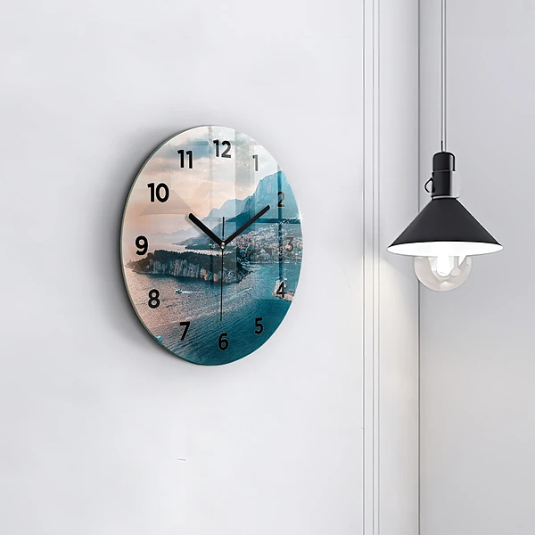 Wanduhr rund mit motiv Insel in Kroatien