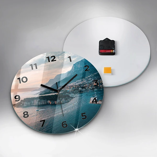 Wanduhr rund mit motiv Insel in Kroatien