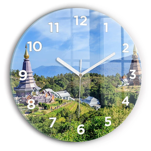 Wanduhr rund Chiang-Mai-Nationalpark