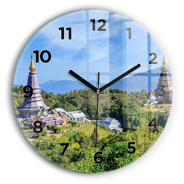 Wanduhr rund Chiang-Mai-Nationalpark