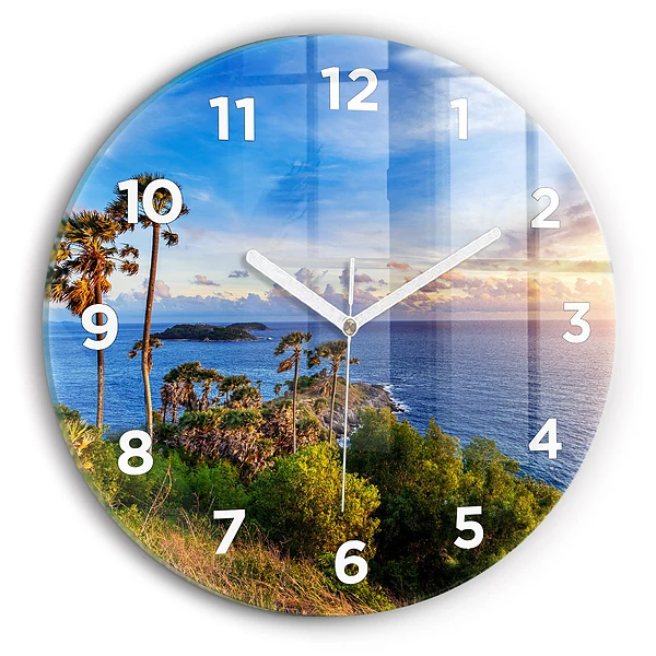 Wanduhr rund mit motiv Phuket in Thailand