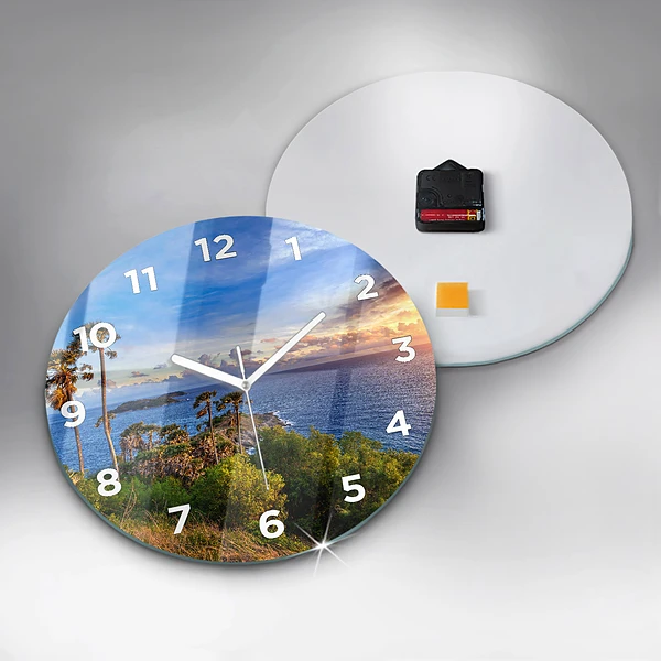 Wanduhr rund mit motiv Phuket in Thailand