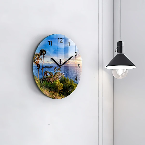 Wanduhr rund mit motiv Phuket in Thailand