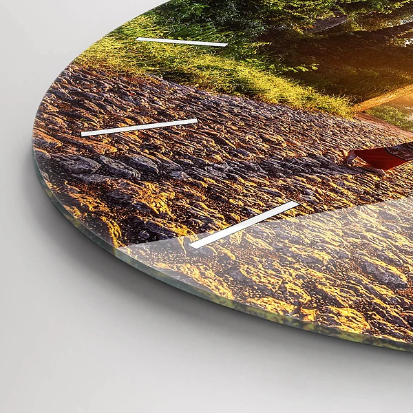 Wanduhr glas rund Surat Thani Park in Thailand
