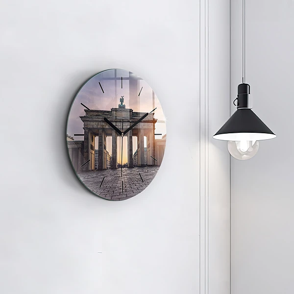 Wanduhr rund Brandenburger Tor