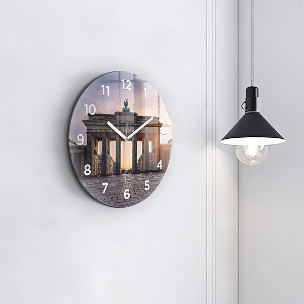 Wanduhr rund Brandenburger Tor