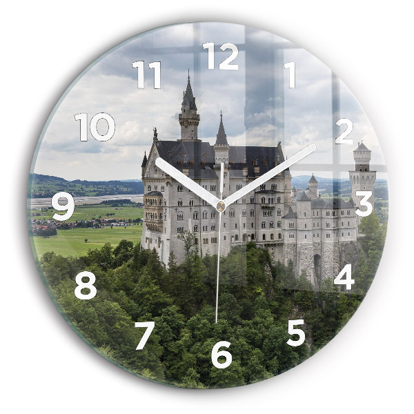 Wanduhr rund Schloss Neuschwanstein