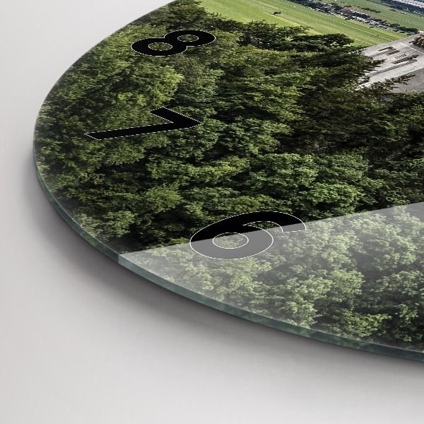 Wanduhr rund Schloss Neuschwanstein