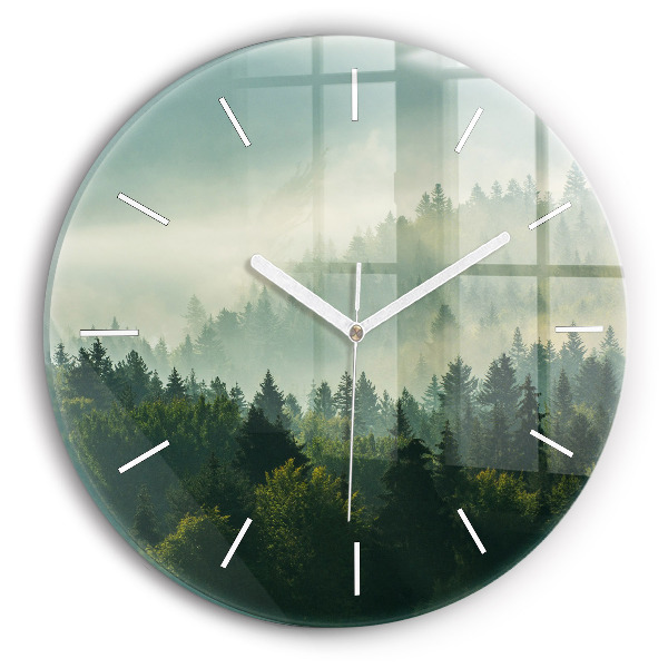 Wanduhr rund Sonnenaufgang Beskids