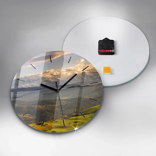 Wanduhr glas rund Pieniny - Hohe Spitze