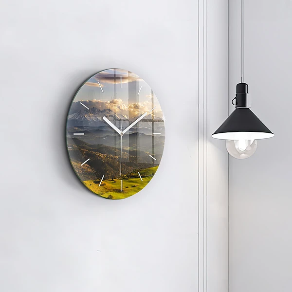 Wanduhr glas rund Pieniny - Hohe Spitze