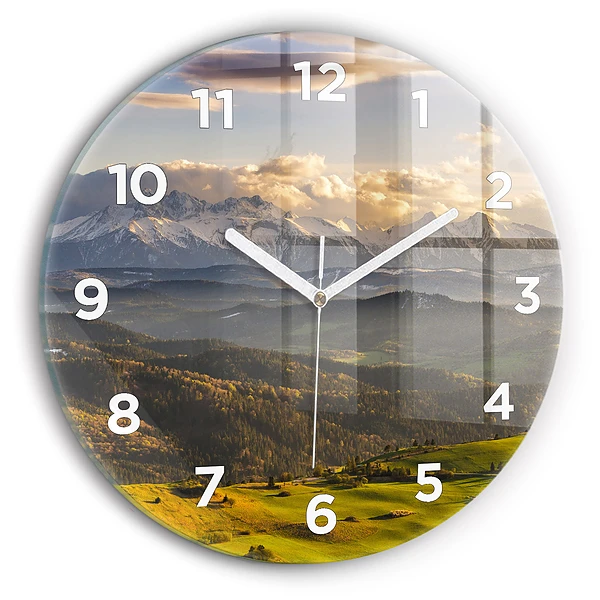 Wanduhr glas rund Pieniny - Hohe Spitze