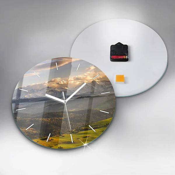 Wanduhr glas rund Pieniny - Hohe Spitze