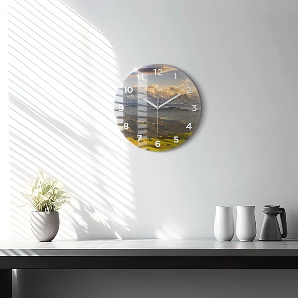 Wanduhr glas rund Pieniny - Hohe Spitze
