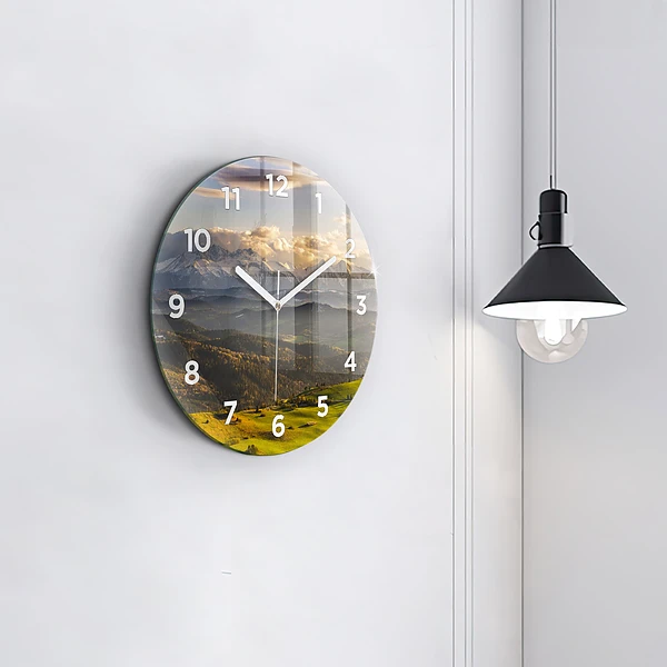 Wanduhr glas rund Pieniny - Hohe Spitze