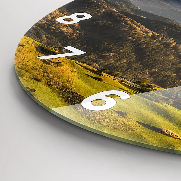 Wanduhr glas rund Pieniny - Hohe Spitze