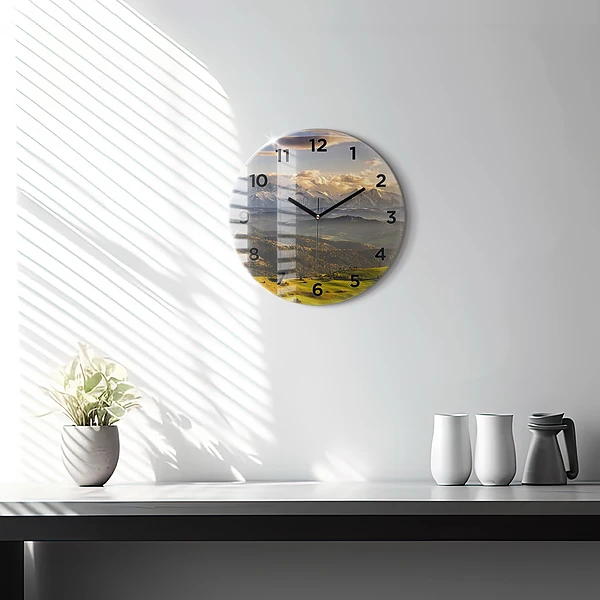 Wanduhr glas rund Pieniny - Hohe Spitze
