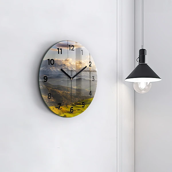 Wanduhr glas rund Pieniny - Hohe Spitze