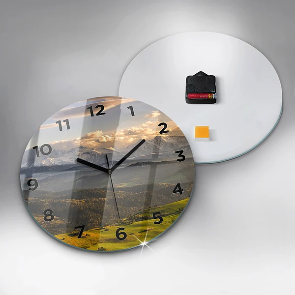 Wanduhr glas rund Pieniny - Hohe Spitze