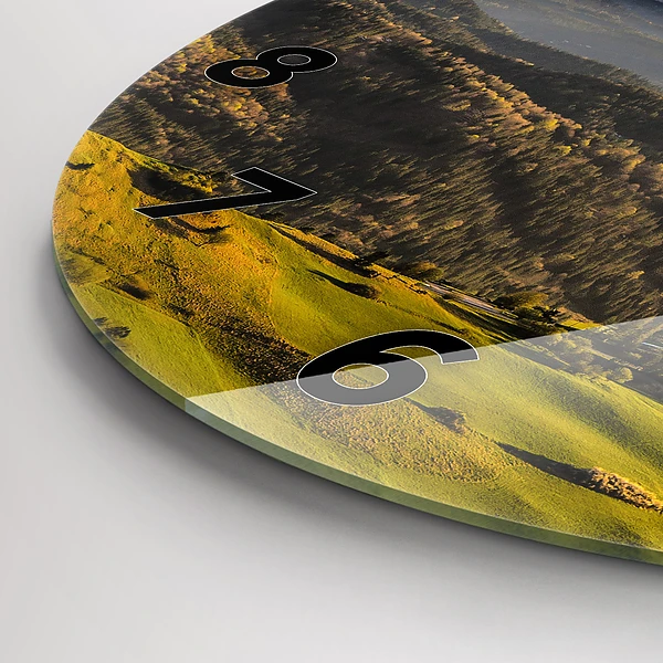 Wanduhr glas rund Pieniny - Hohe Spitze