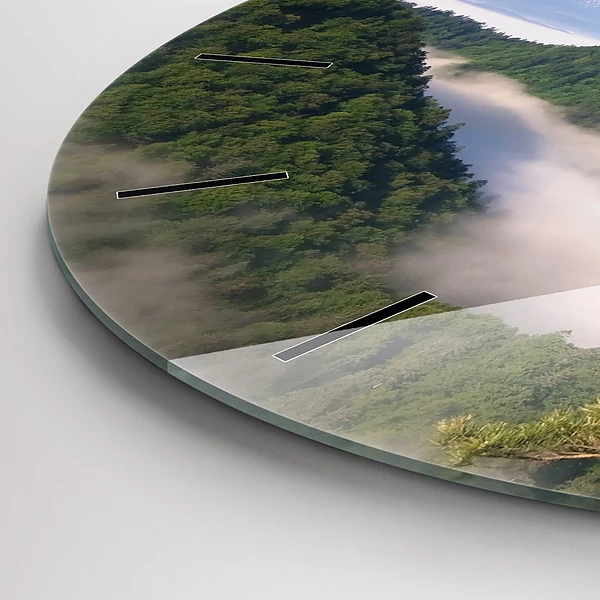 Wanduhr rund mit motiv Sokolica-Gipfel im Pieniny-Gebirge