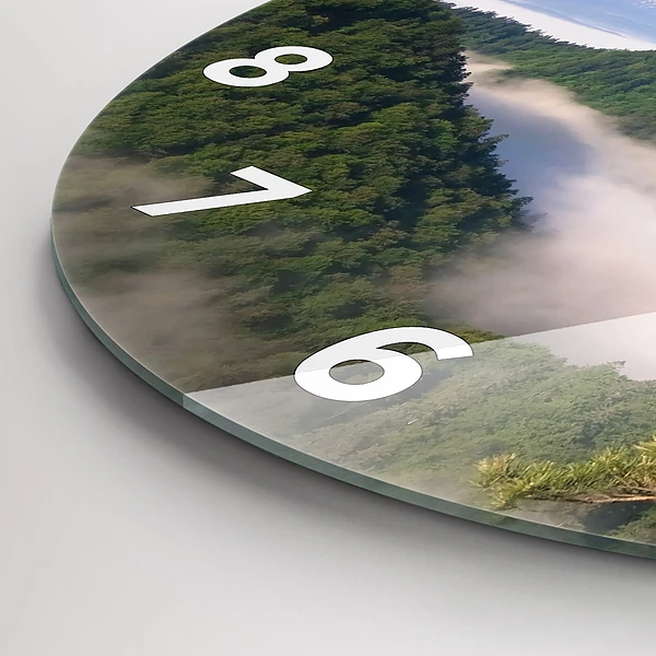 Wanduhr rund mit motiv Sokolica-Gipfel im Pieniny-Gebirge