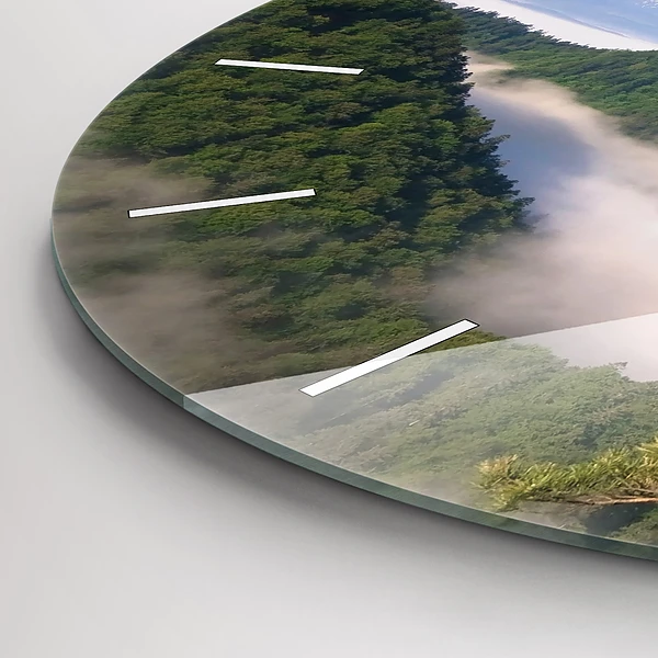 Wanduhr rund mit motiv Sokolica-Gipfel im Pieniny-Gebirge