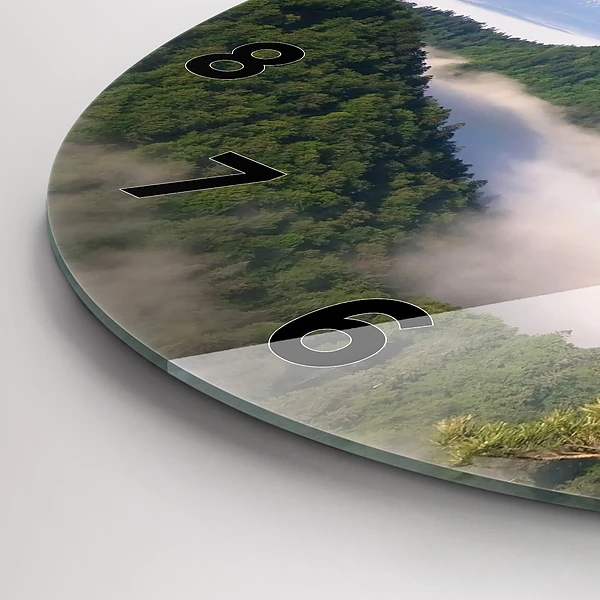 Wanduhr rund mit motiv Sokolica-Gipfel im Pieniny-Gebirge