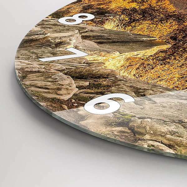 Wanduhr rund mit motiv Bieszczady-Gebirge